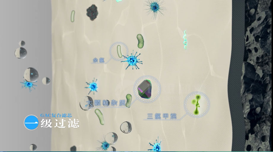 凈水器三維動畫案例展示：出水就可以直接喝的反滲透直飲水機(jī)。(圖4)