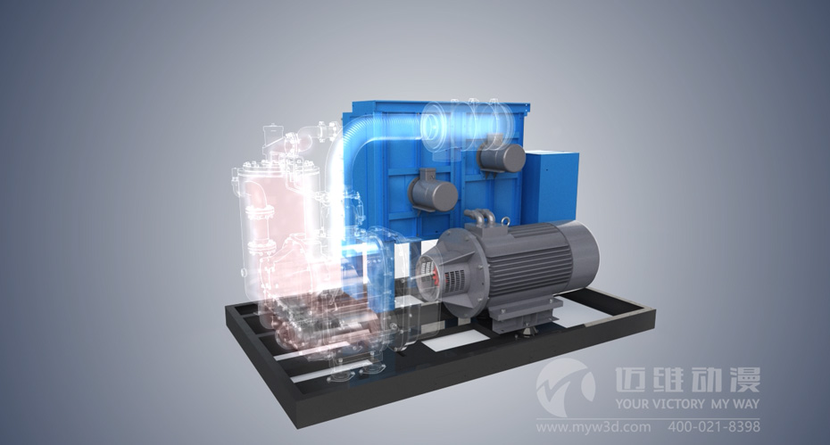 雙螺桿壓縮機(jī)三維動畫 雙螺桿壓縮機(jī)三維動畫