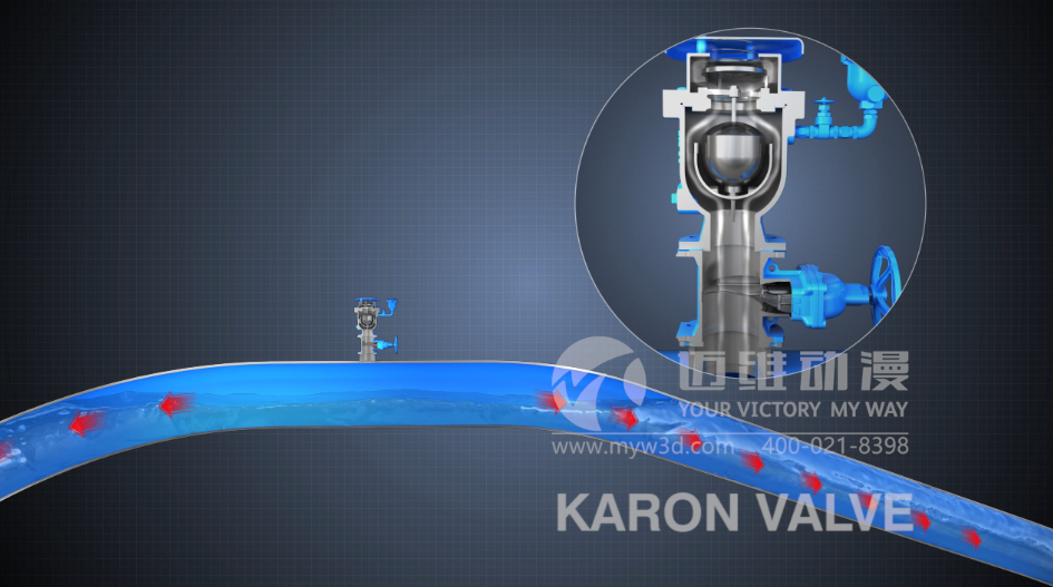 防水錘排氣閥產品演示三維動畫 防水錘排氣閥產品演示三維動畫