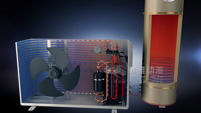 空氣能熱泵三維動畫 空氣能熱泵三維動畫