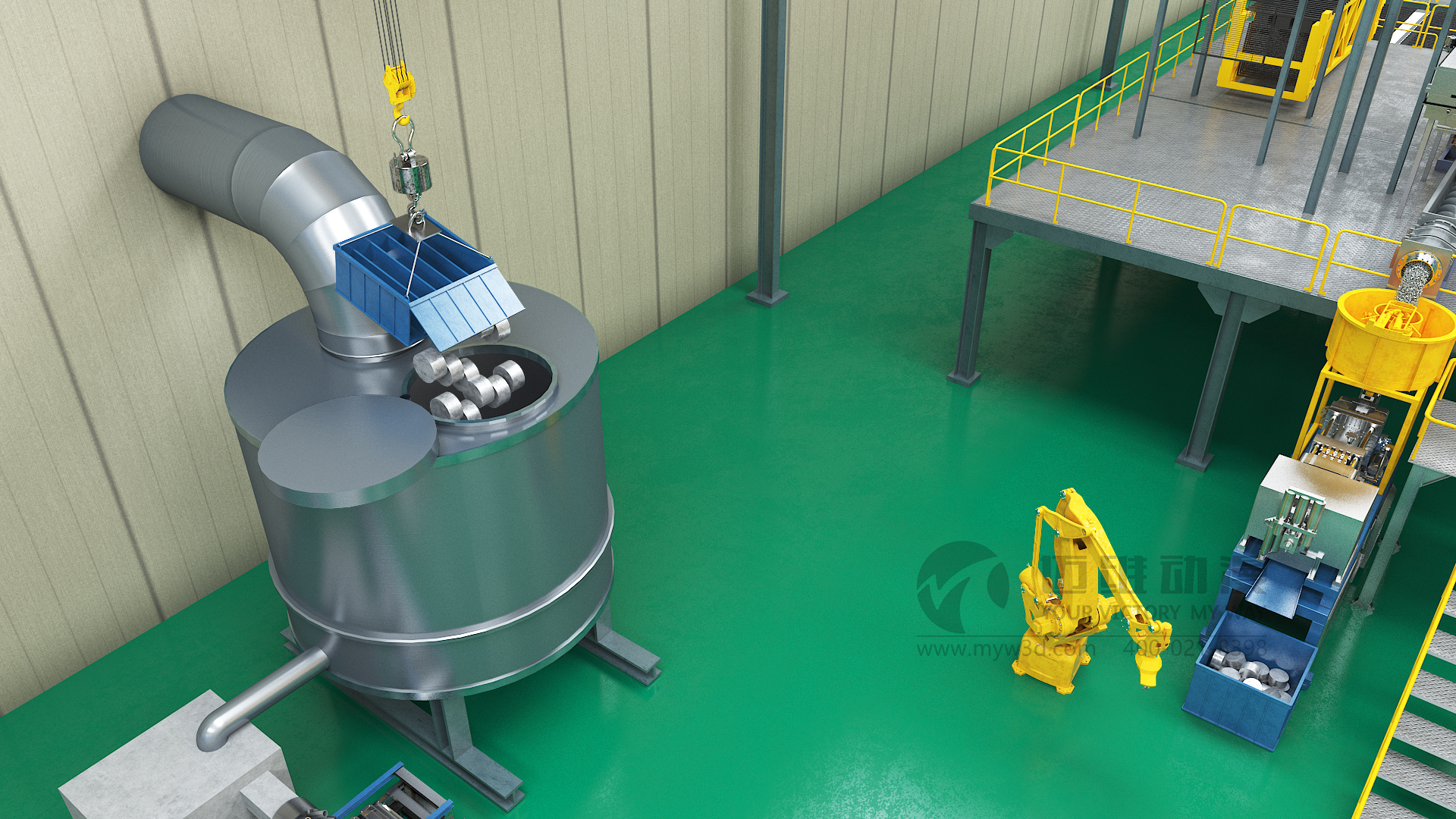 邁維告訴你！鉛酸電池回收工藝三維動(dòng)畫制作(圖2)