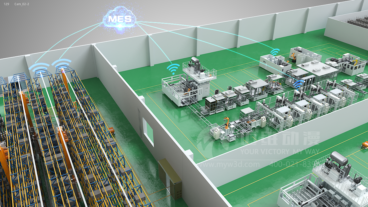 特斯拉汽車生產(chǎn)線三維動(dòng)畫展示(圖2) 特斯拉汽車生產(chǎn)線三維動(dòng)畫展示(圖2)