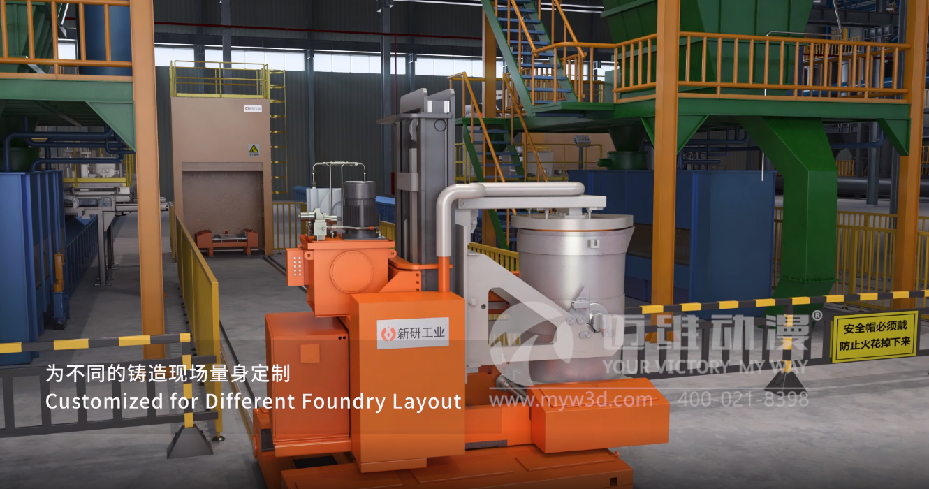 鐵水轉(zhuǎn)運系統(tǒng)三維動畫(圖1) 鐵水轉(zhuǎn)運系統(tǒng)三維動畫(圖1)