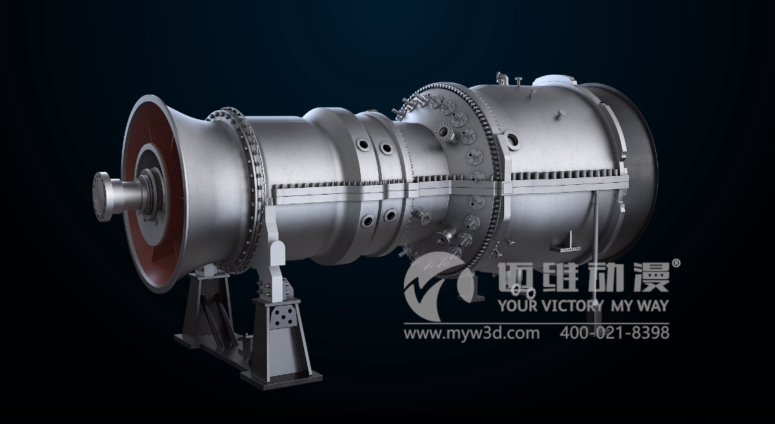 當(dāng)燃?xì)廨啓C(jī)三維動畫葉輪轉(zhuǎn)動時，它所展現(xiàn)的營銷價值可想而知！(圖1)