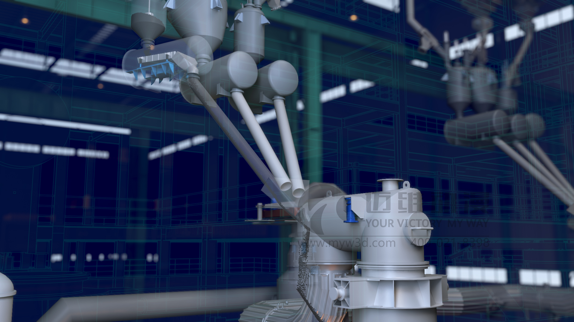 熔煉工藝流程三維動畫展示(圖3) 熔煉工藝流程三維動畫展示(圖3)