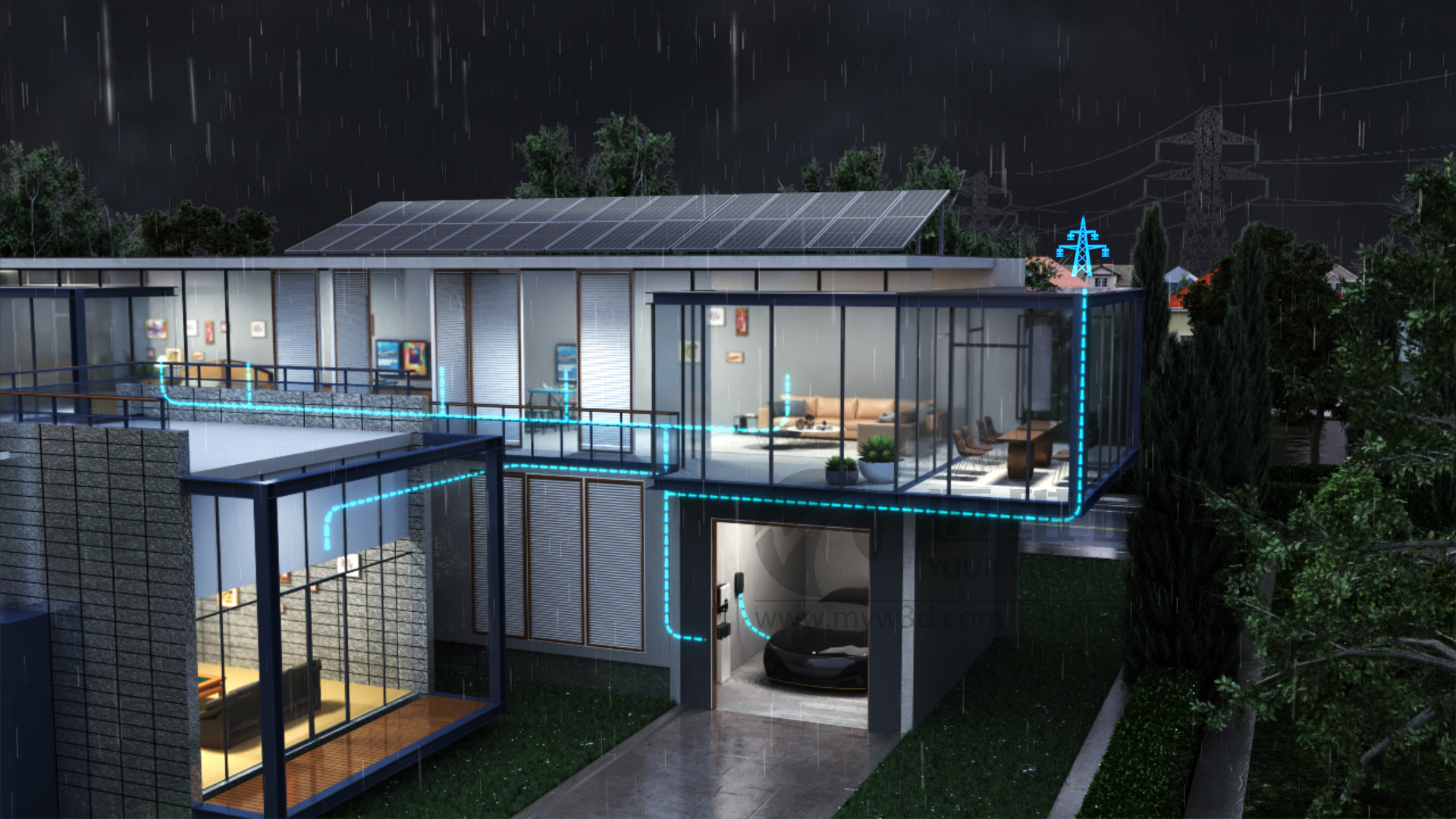 戶用儲能三維動畫展示(圖1) 戶用儲能三維動畫展示(圖1)