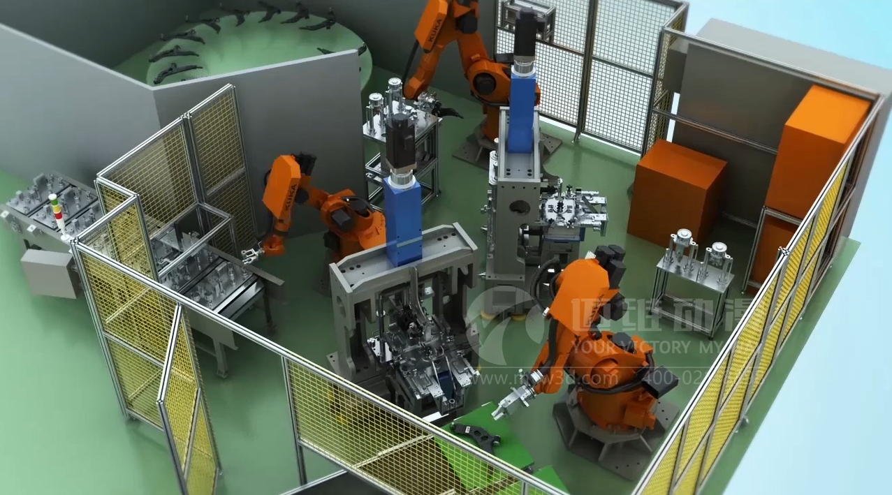 自動機械手臂三維動畫展示(圖5) 自動機械手臂三維動畫展示(圖5)