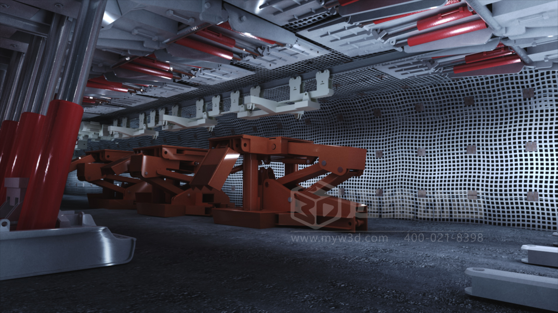 礦用井下支架拆卸安裝施工三維動(dòng)畫(huà)展示(圖4) 礦用井下支架拆卸安裝施工三維動(dòng)畫(huà)展示(圖4)