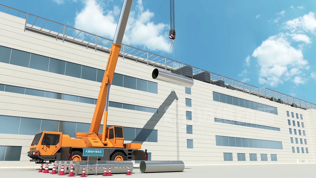 工藝排氣系統(tǒng)工程施工三維動畫展示(圖4) 工藝排氣系統(tǒng)工程施工三維動畫展示(圖4)