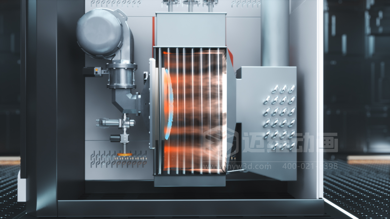 工業(yè)三維動畫：開啟鍋爐系統(tǒng)原理理解的新視角！(圖1)