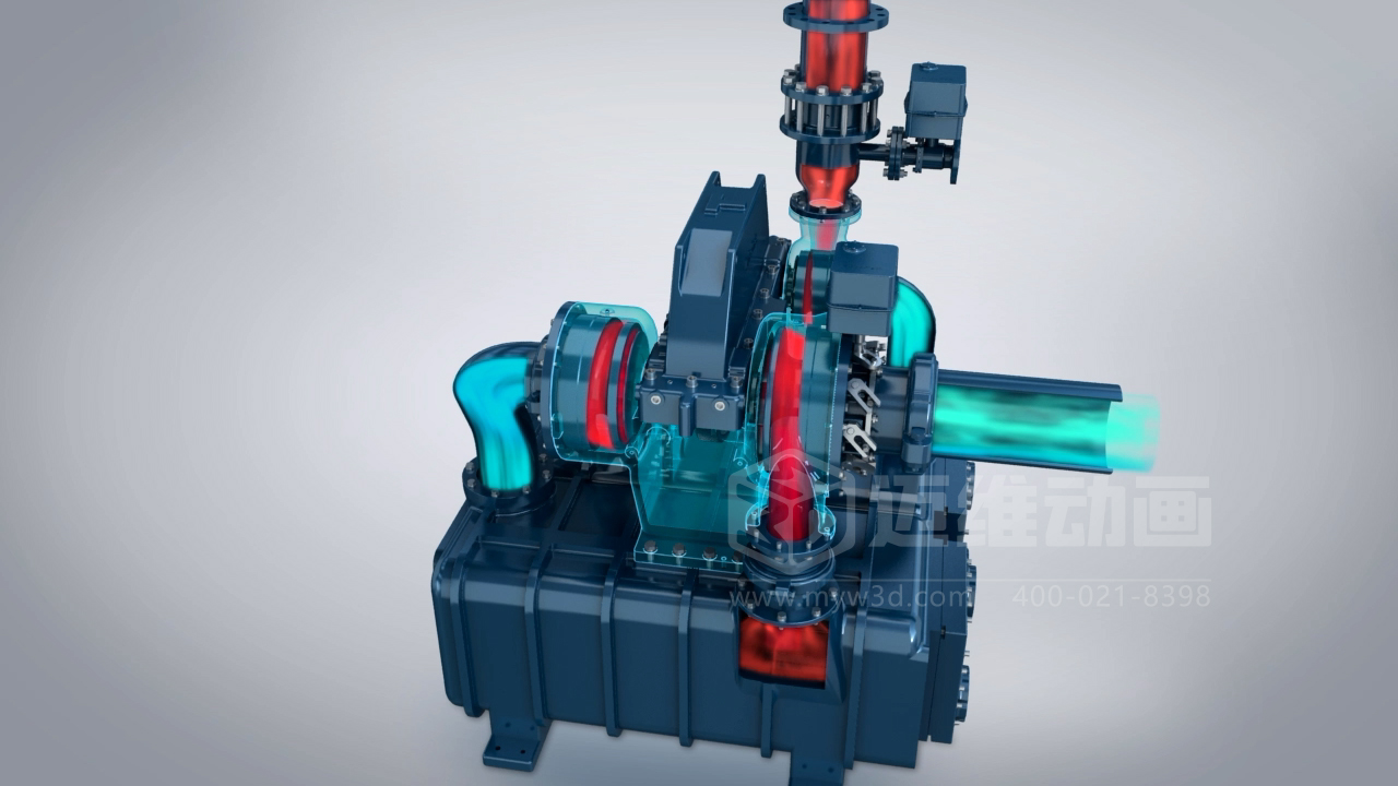壓縮機工作原理三維動畫：離心式空壓機營銷的 “致勝法寶”！(圖4)