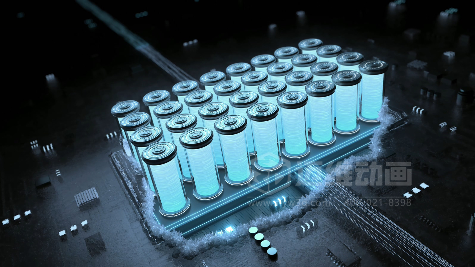 光伏儲能還能這樣「看」？三維動畫鏡頭下的儲能電池簇充放電過程(圖17)