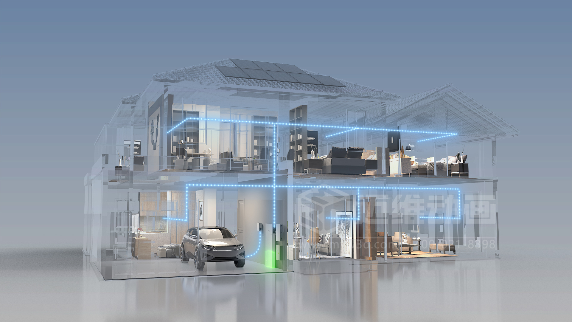 微型逆變器產(chǎn)品三維動畫展示(圖3) 微型逆變器產(chǎn)品三維動畫展示(圖3)