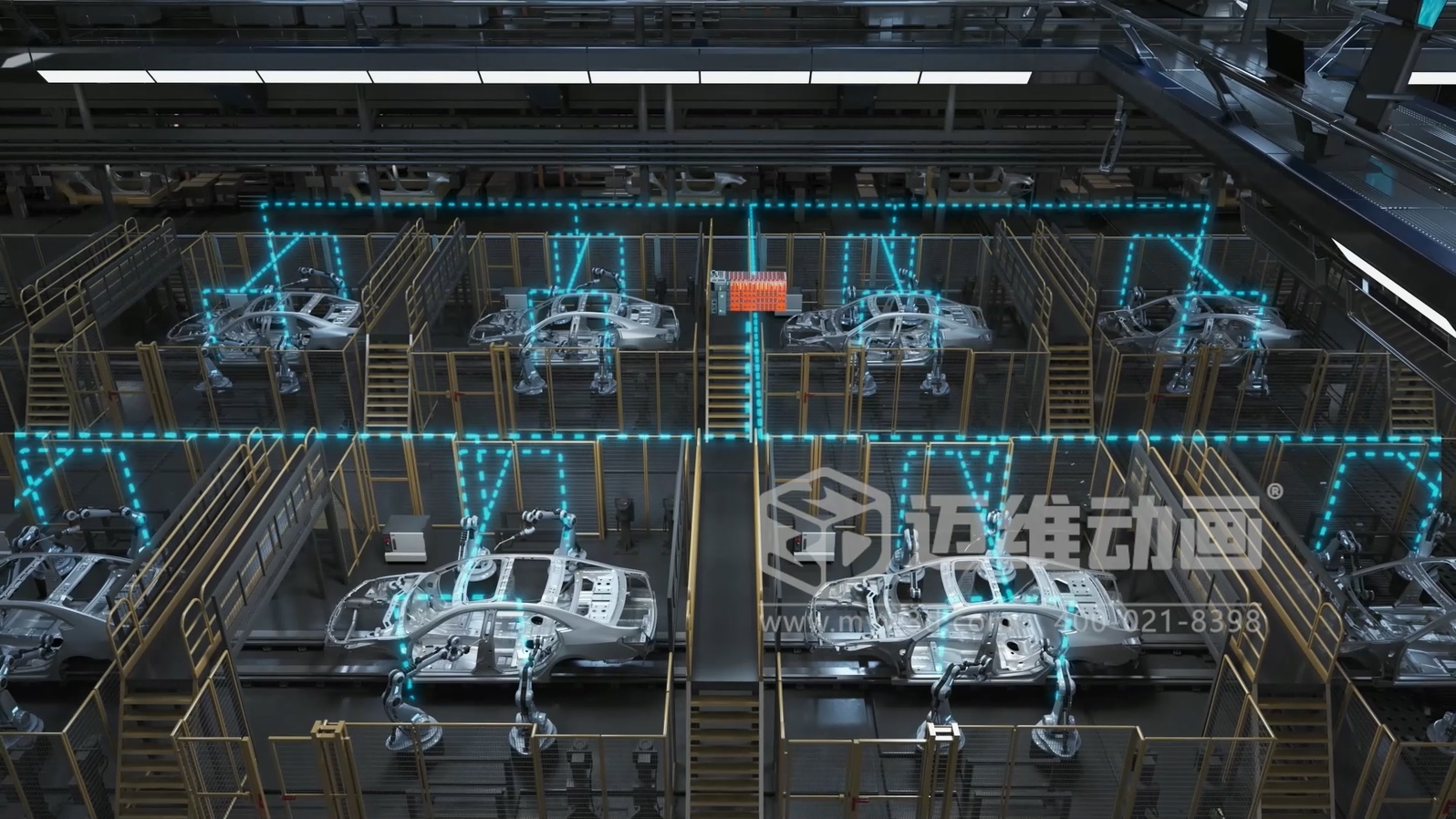 工業(yè)自動(dòng)化 3D 動(dòng)畫如何精準(zhǔn)呈現(xiàn)？邁維動(dòng)畫為可編程邏輯控制器打造爆款產(chǎn)品動(dòng)畫宣傳片(圖4)