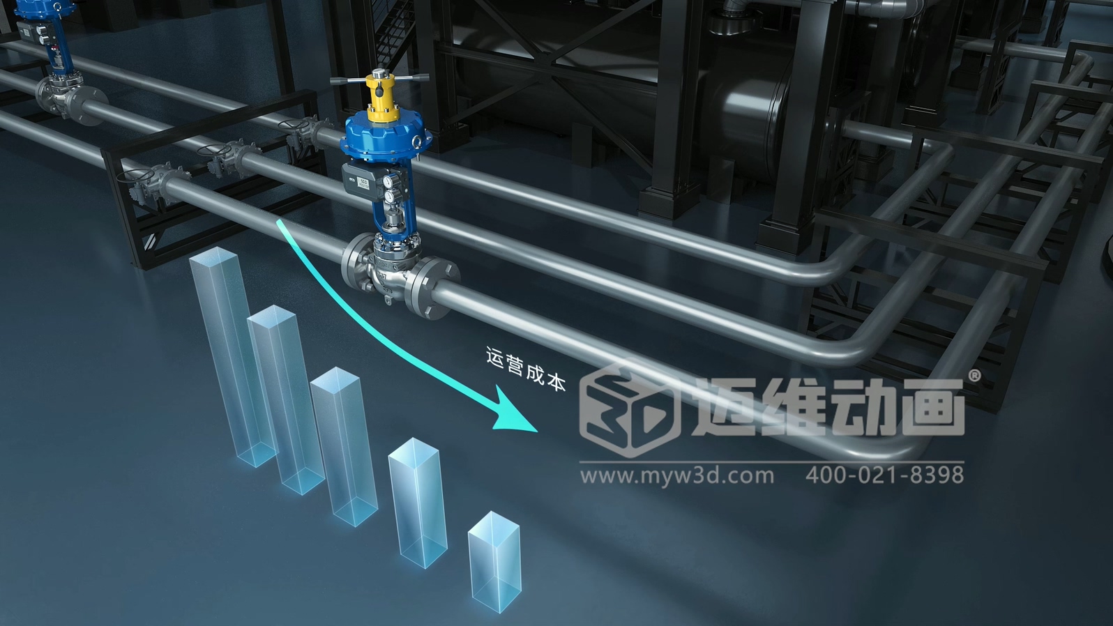 閥門工作原理太復(fù)雜？三維動(dòng)畫動(dòng)態(tài)演示讓客戶一看就懂！(圖4)