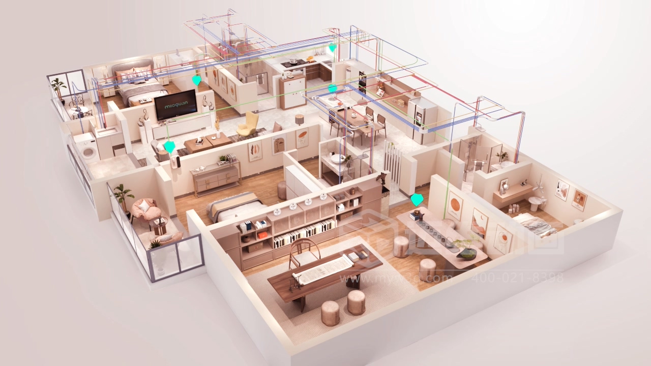 微觀鏡頭 + 宏觀場(chǎng)景！管道建材三維動(dòng)畫：材質(zhì)、工藝、場(chǎng)景適配一站看懂！(圖5)