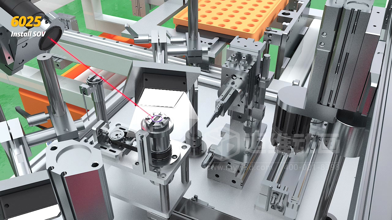3D 動(dòng)畫透視新能源汽車自動(dòng)化產(chǎn)線！零部件流轉(zhuǎn)、精準(zhǔn)裝配全程可視化，一眼看懂硬核智造(圖4)