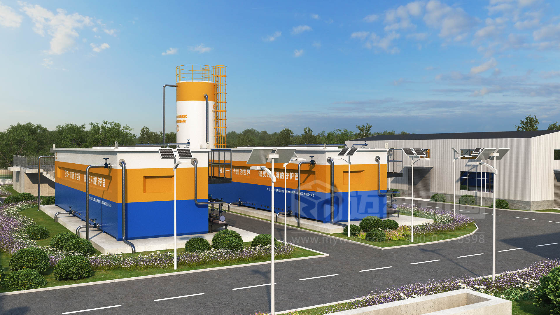 驚爆！三維動畫全方位展示鄉(xiāng)鎮(zhèn)污水一體化處理工藝，環(huán)保企業(yè)機遇來襲(圖2)