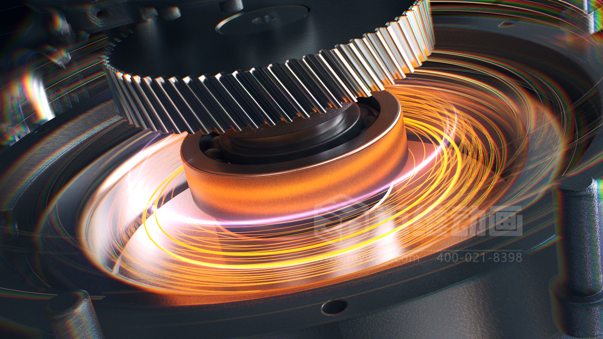 壓縮機 “透視” 震撼來襲！三維動畫拆解內(nèi)部結(jié)構(gòu)，系統(tǒng)原理看得見，核心材質(zhì)細節(jié)拉滿！(圖3)