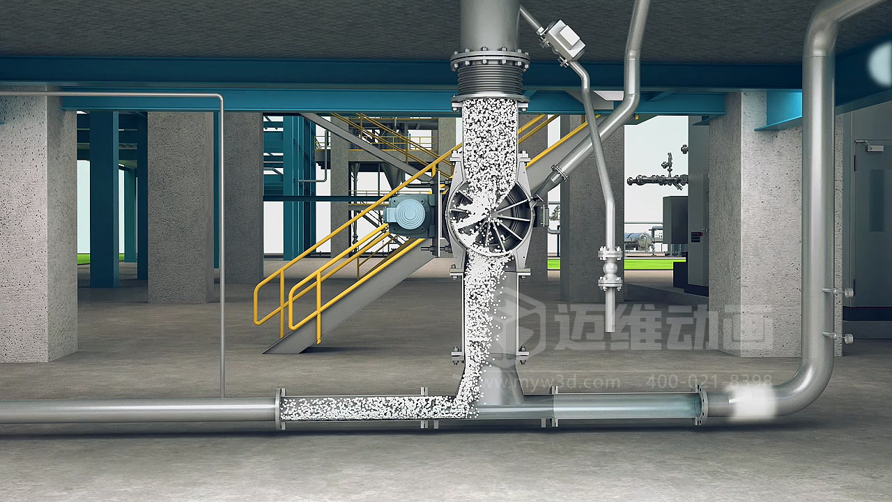 粉粒體物料處理系統(tǒng)三維動畫(圖4) 粉粒體物料處理系統(tǒng)三維動畫(圖4)