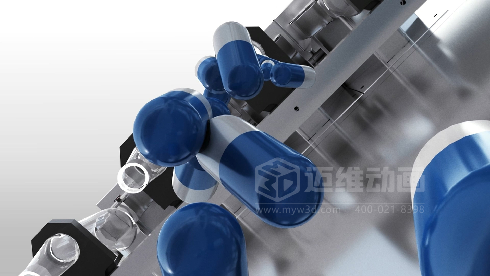 制藥機(jī)械企業(yè)推廣新思路：用三維動(dòng)畫(huà)講清生產(chǎn)工藝，工業(yè)自動(dòng)化生產(chǎn)線自帶傳播力(圖1)