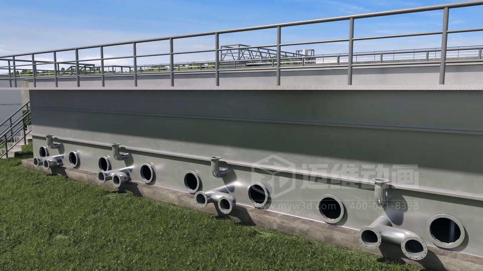 二次供水-水處理行業(yè)過濾裝置三維動畫全場景解決方案(圖3) 二次供水-水處理行業(yè)過濾裝置三維動畫全場景解決方案(圖3)